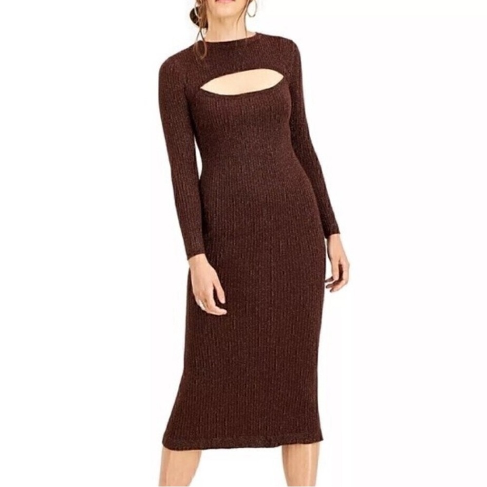 Lucy Paris Brown Glitter Dress